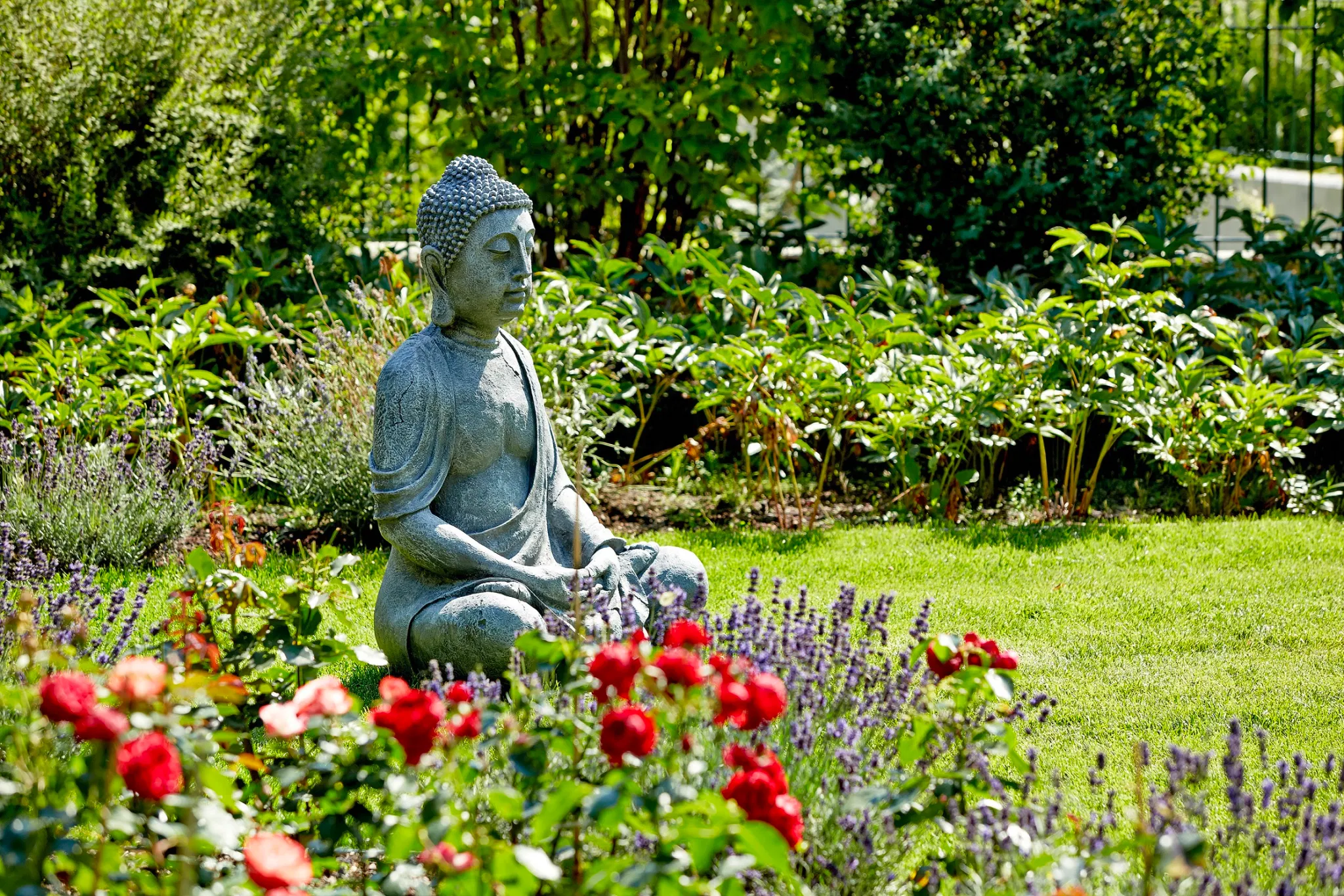 Stone Buddha in the Garden